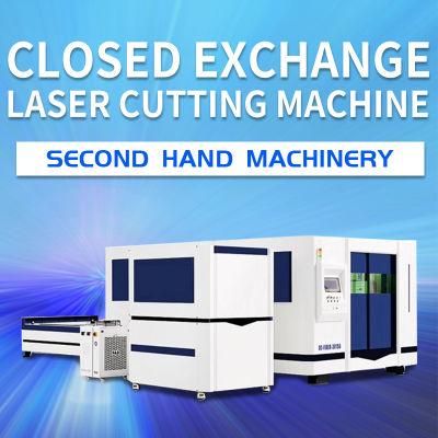Second Hand Closed Type Metal Laser Cutting Machine Copper Plate CNC Fiber Laser Cutting 1500W 200W 3000W for Iron Stainless Steel