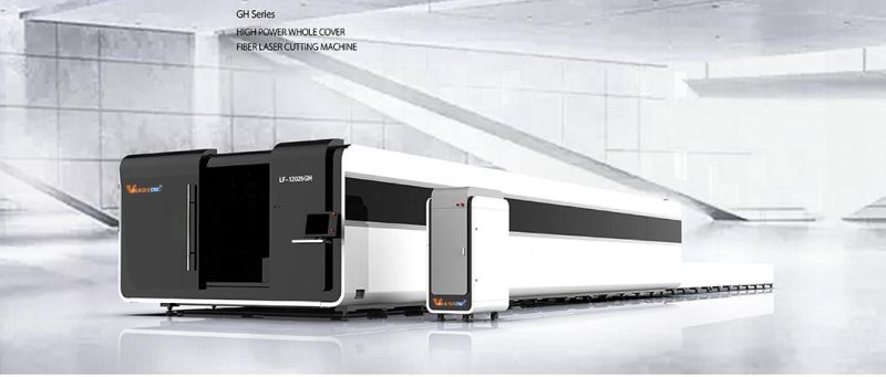 Double Table Fiber Laser Large Size High Power 8kw 12kw 20kw Enclosed Cover Ipg Laser Cutting Machine