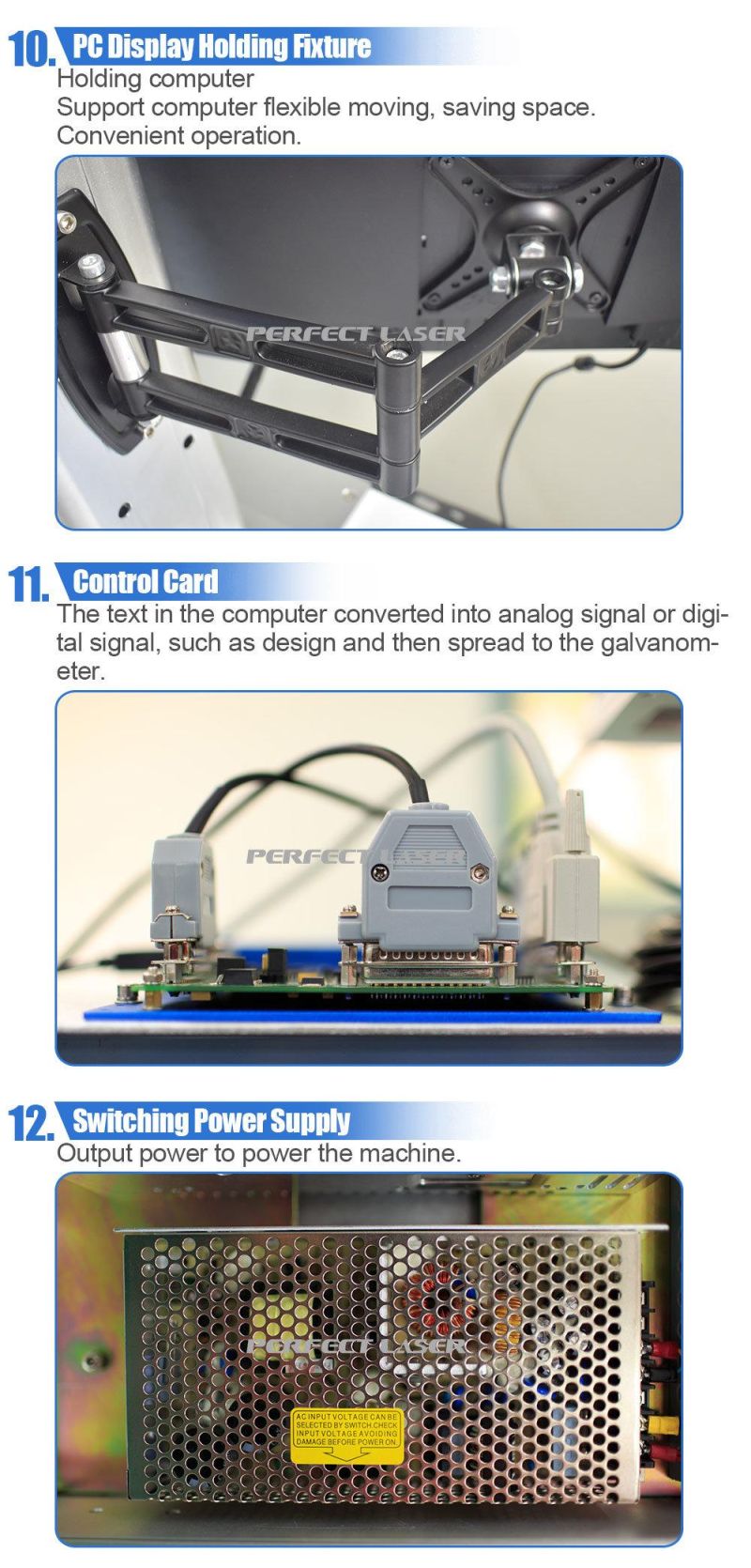 4-8 Position Shift Laser Marking Machine for Hard Plastics