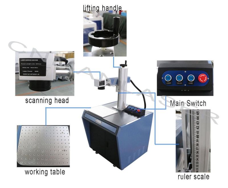 20W Fiber Laser Marking Machine for Stainless Steel /Laser Marker