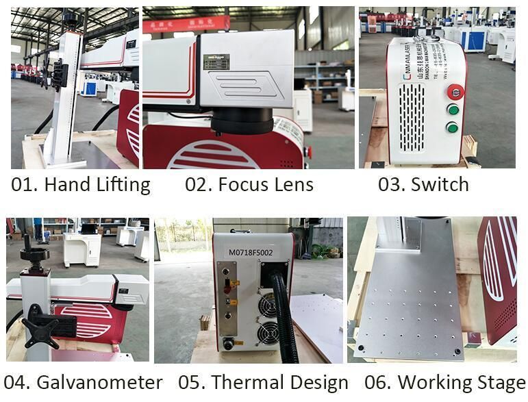 Smart 20W 30W Portable Fiber Laser Marking Machine with Computer
