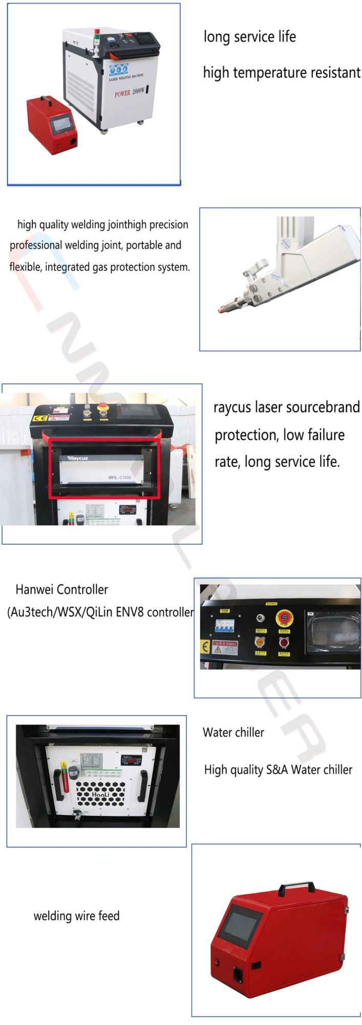 Metal Laser Cleaning Machine/Laser Cutting Machine/Laser Welding Machine/3 Functions All in One Laser Machine