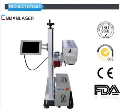 CO2 Fly Fiber 20W Laser Marking Machine for Leather Clothing