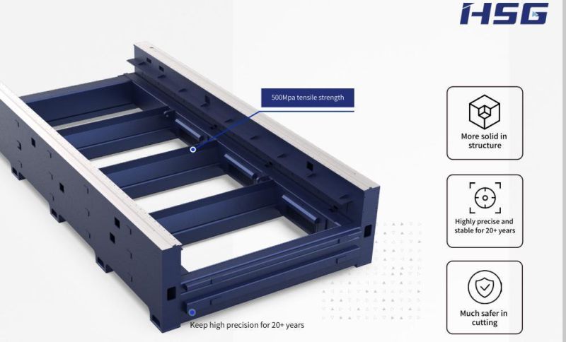 1500-6000W Compact-Size Single Platform Sheet Metal Laser Cutting Machine