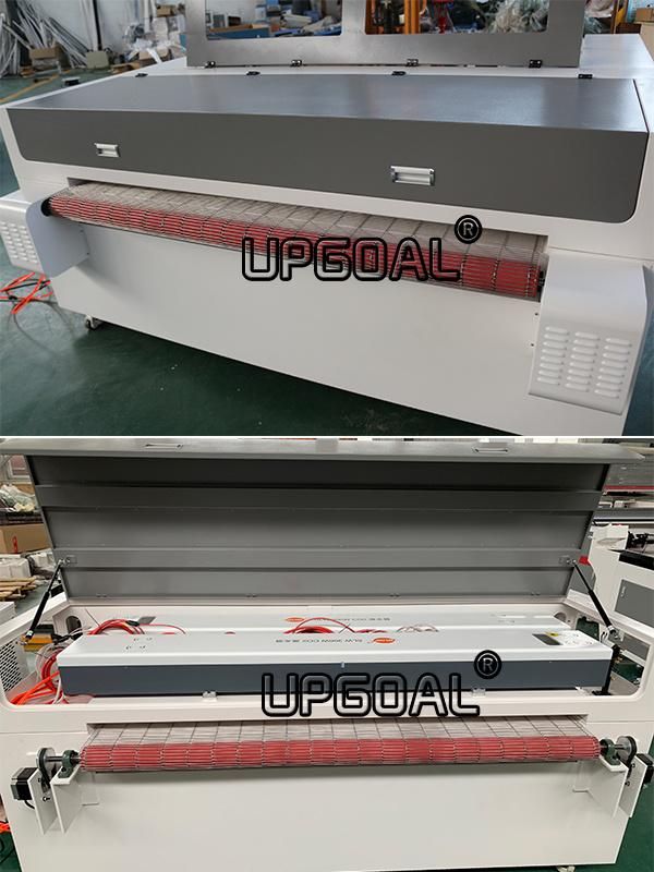 Two-Way Movable Dual Head Auto Feeding Fabric CO2 Laser Cutting Machine 300W 1600*1000mm