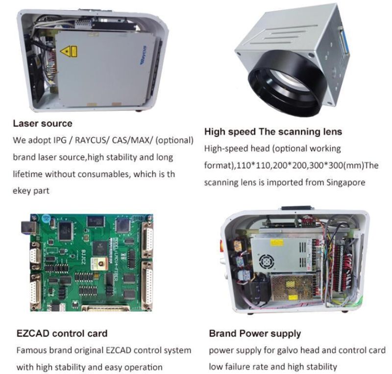 Plastic Bottle Cable 30W 50W Laser Marking Machine for Sale