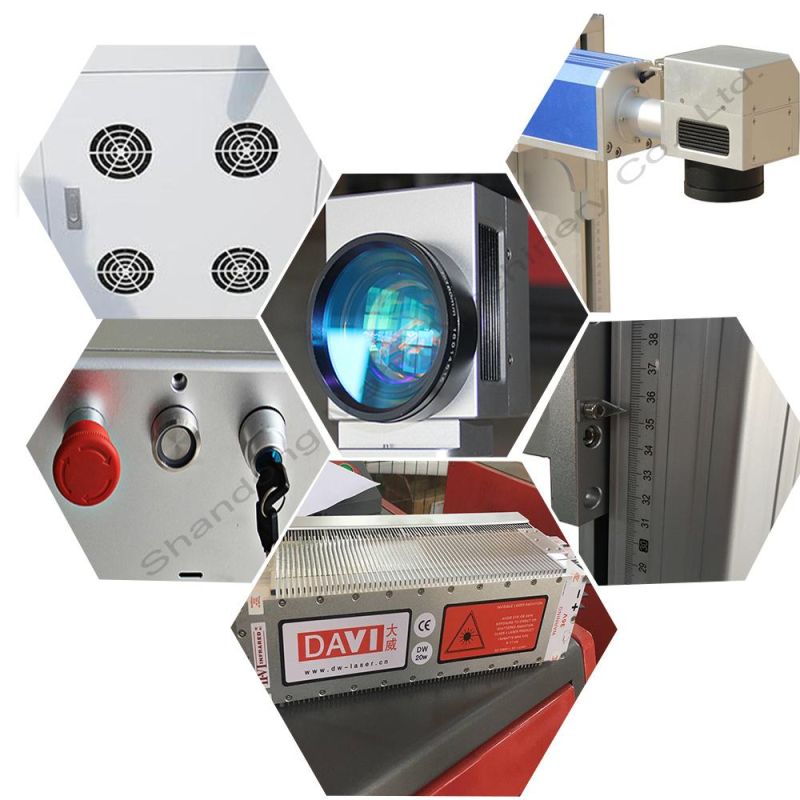 20W/ 30W/50W CO2 Fiber Laser Marking Machine for Leather Clothing