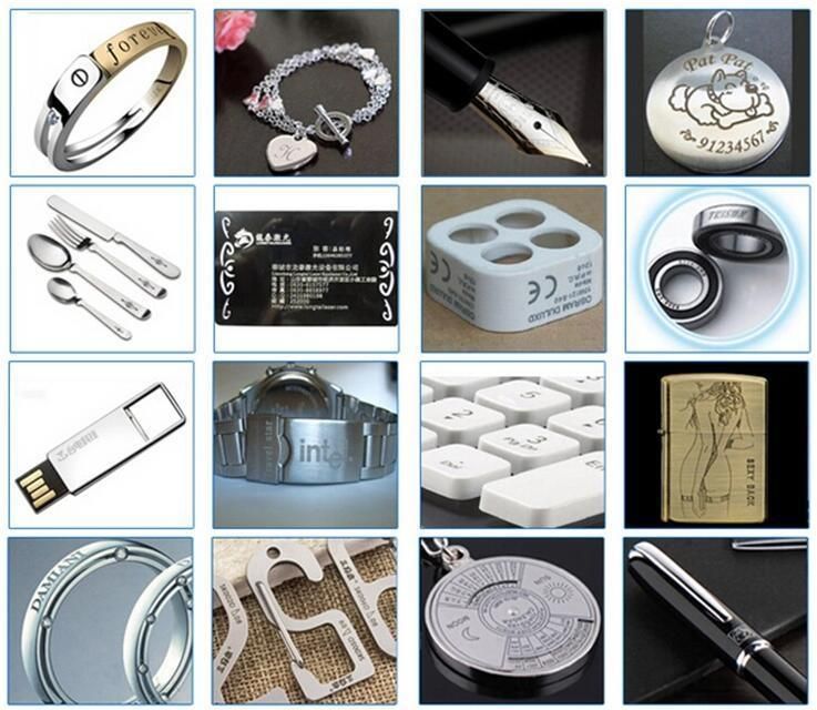 20W Stainless Steel Laser Marking Machine with PC Control System