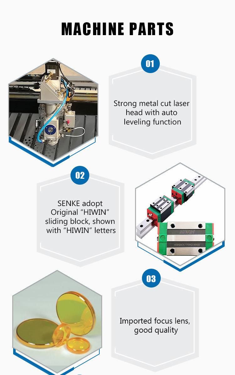 Senke 2022 New Update Gear Rack Transmission CO2 Laser Cutting Machine