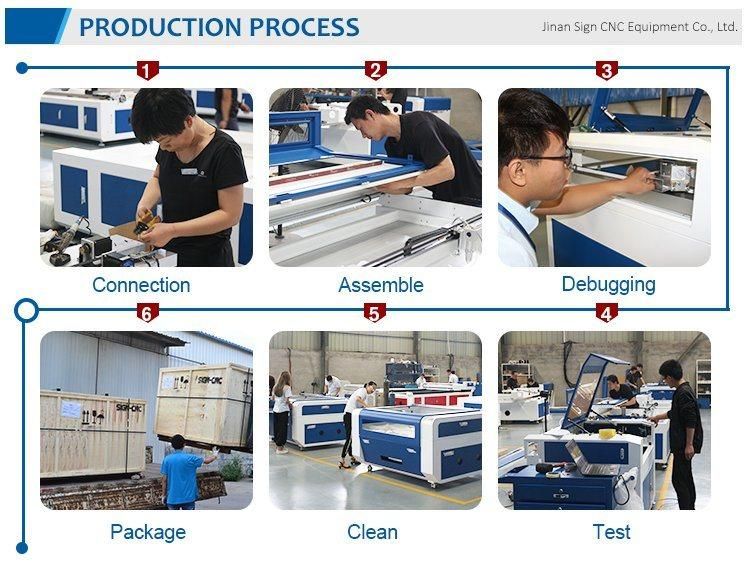 CO2 Laser Engraving Machine 1390 Laser Cutting Machine Reci Tube and Ruida6445 High-Quality