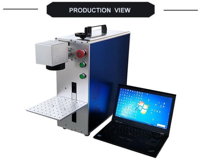 Portable 20W Fiber Laser Marking Equipment for Code Logo Date Numbers