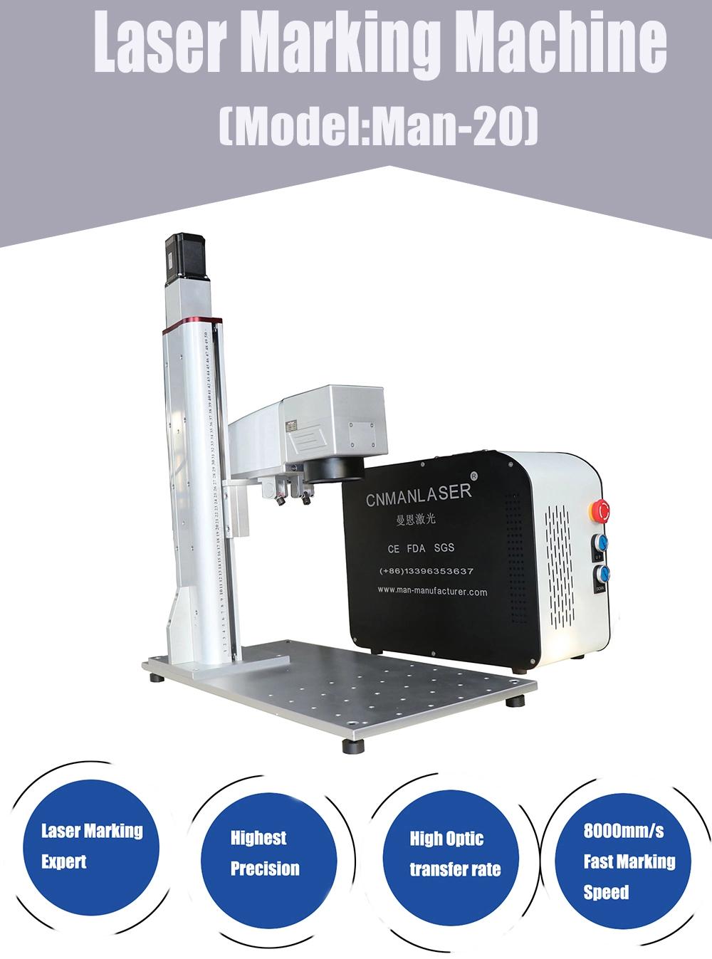 20W Fiber Laser Marking Machine CNC Route for Stainless Steel Etching Auto Parts