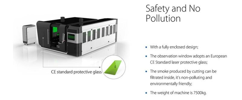 Plant Supply 6kw High Power CNC Laser Cutting Machine