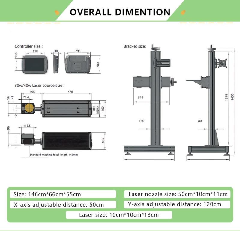 New Design UV Flying Laser for Marking PPR PVC Pipe/ N95 Masks Flying Laser Marking Machine