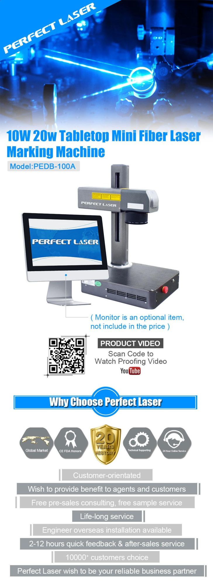 Fiber Laser Printing Ear Tag Mini Laser Marking Eatching Machine Price