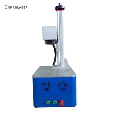 Color 20W Portable Fiber Laser Marking Machine for Metal Plastic PVC