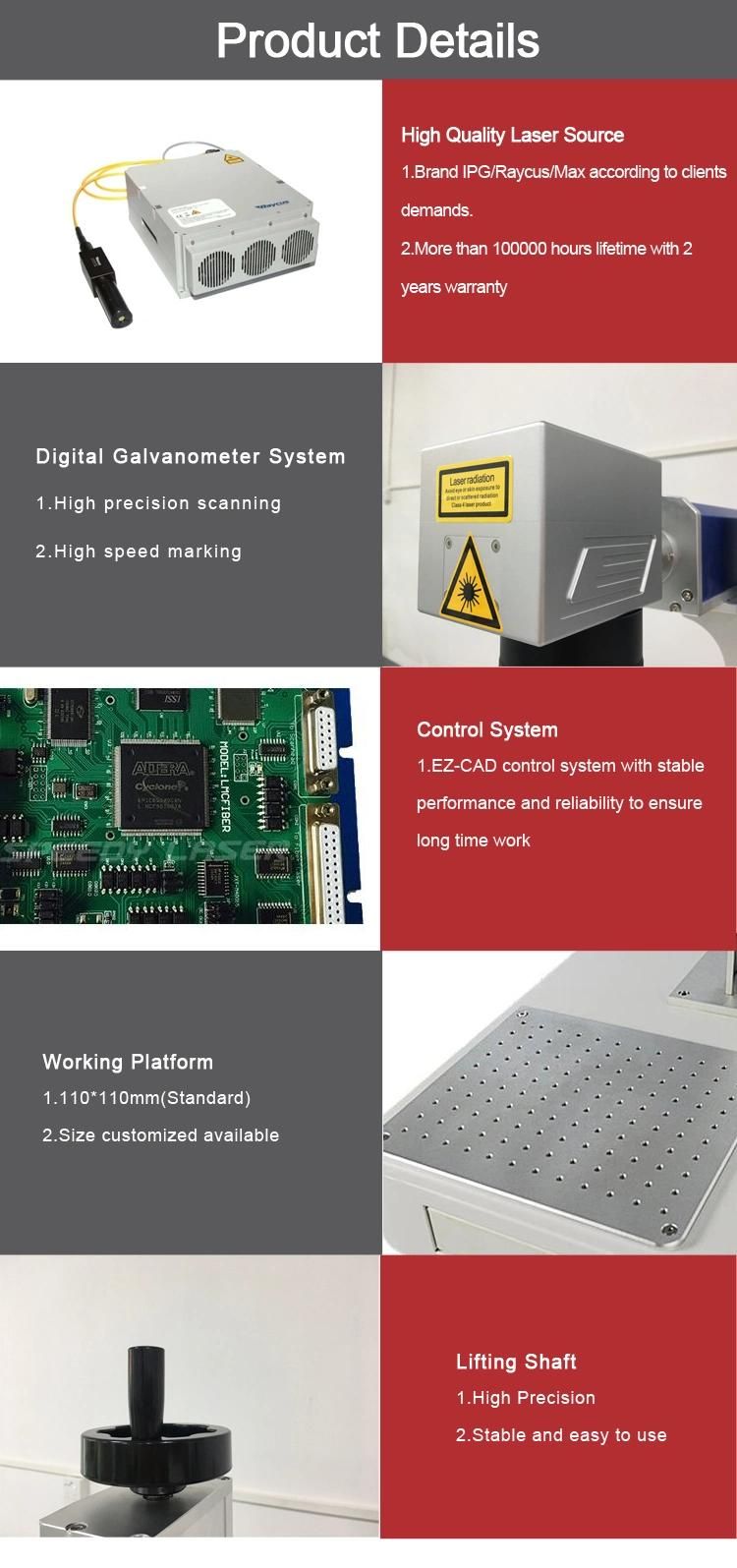 Hispeed Economic Fiber Laser Marking Machine for Jewellery Cutting