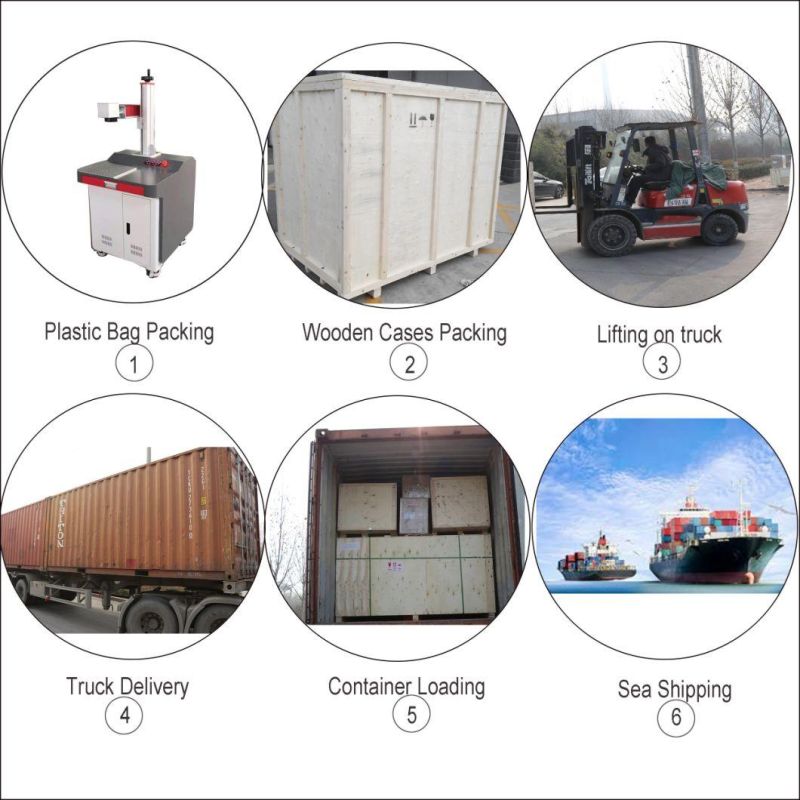 30W 50W Desktop Fiber Laser Marking Engraving Cutting Machine