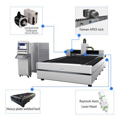 CNC Sheet Plate 6mm Steel Metal 3015 Fiber Laser Cutting Machine