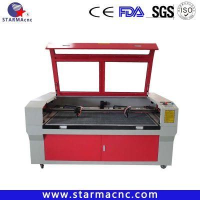 High Power 100W 120W Textile PU Leather Double Head Laser Cutting Machine Price