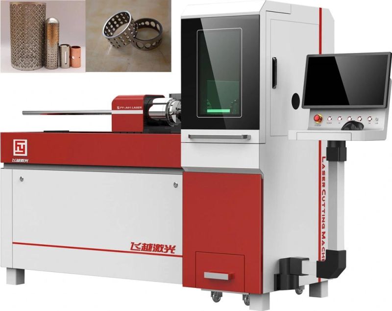Fy800 Feiyue Laser LED Watch Jewelry Fiber Laser Cutting Machine Stainless Steel Laser Cutter Pipe Tube Precision CNC Laser Cutter with THK Linear Guide Rail