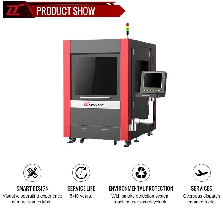 Enclosed Metal Fiber Laser Cutting Machine with Safety Cover
