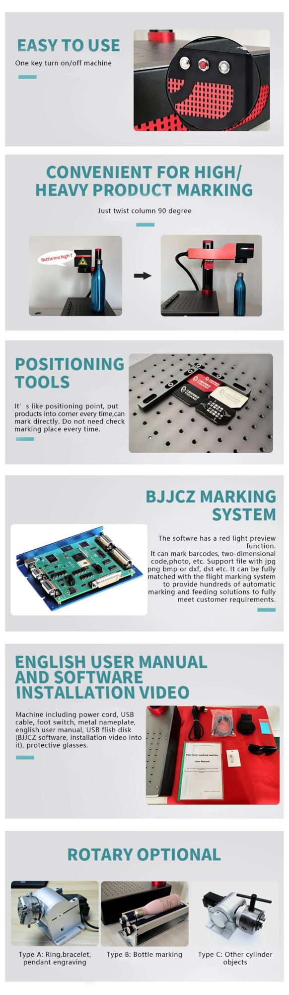 Lueb Portable Desktop Laser Marking Machine Industrial Fast Marking Laser Coding Machine Marking Image/ Date/ Serial Number