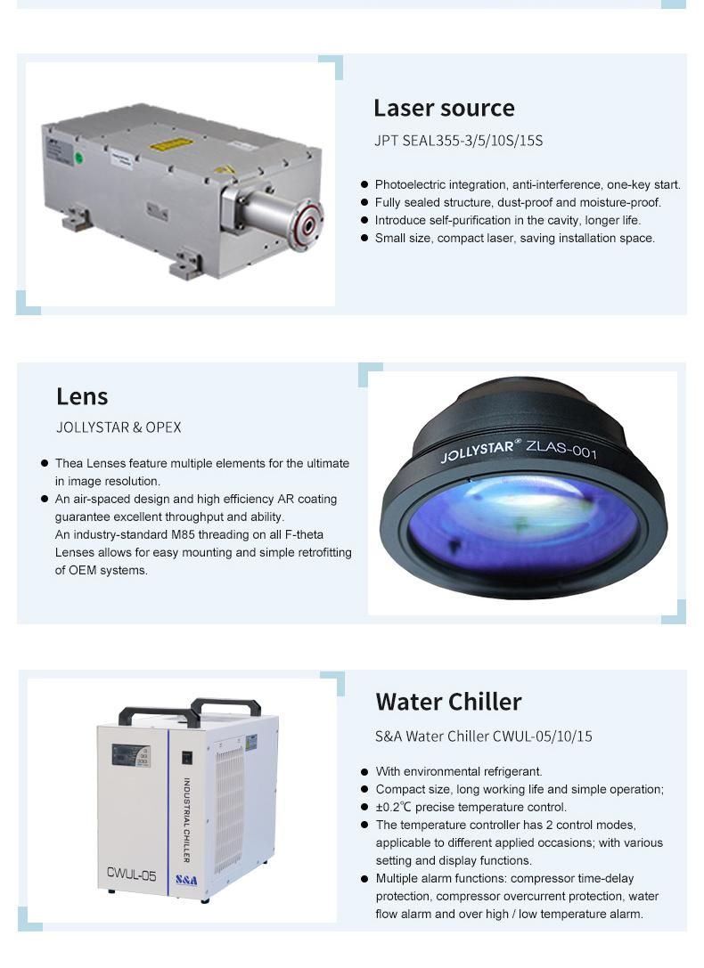 UV UV Laser Marking Machine Ultraviolet Ray Engraving Machine