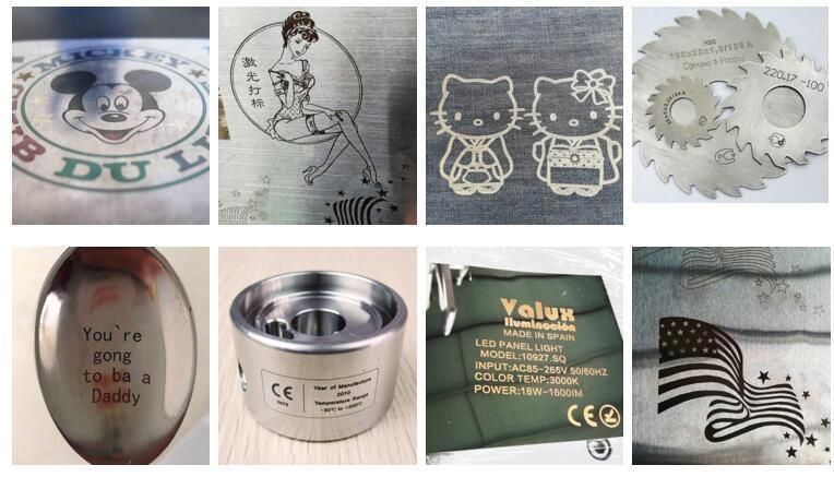 30W Metal Label Name Plate Mini Fiber Laser Marking Machine