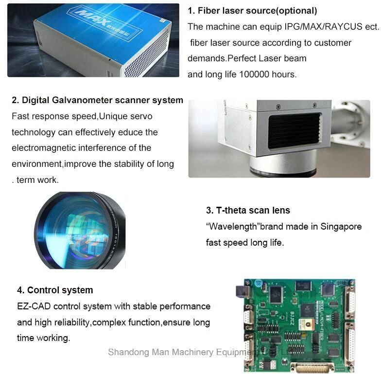 Desktop 30W Fiber Laser Marking Machine Price with Ce FDA