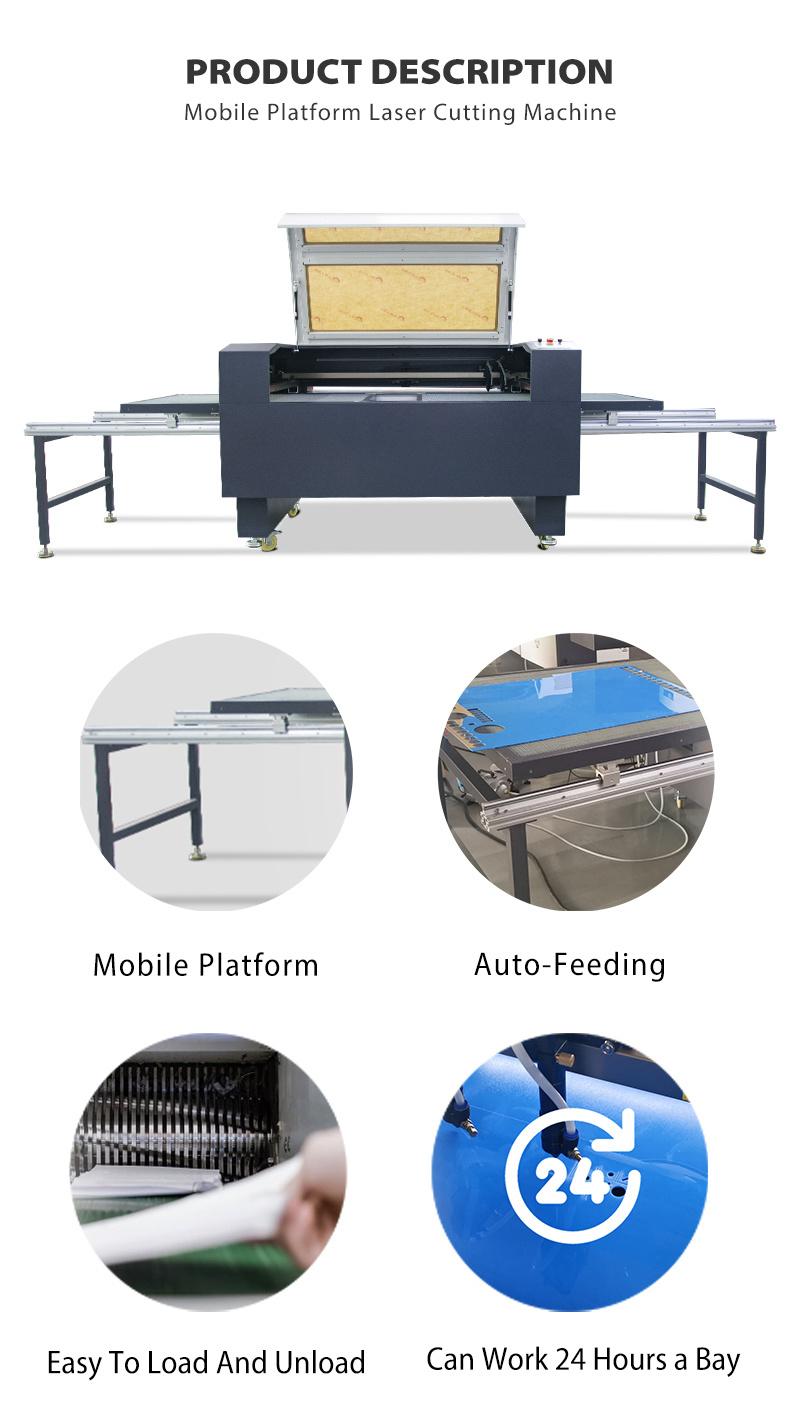 High Quality 1200X800mm Wood Acrylic MDF CO2 100W Laser Cutting Machine
