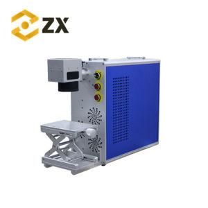 30W Portable Fiber CO2 Laser Marking Engraving Machine with Two-Dimensional Table for Metal/Plastic/Robber/PVC with CE FDA Roch ISO New Design