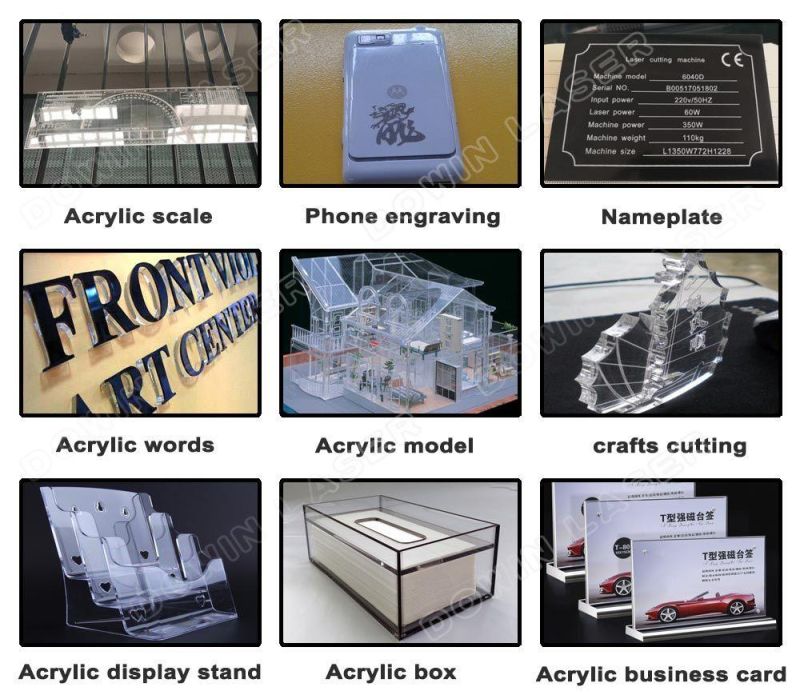 130W CNC CO2 Laser Cutting and Engraving Machine with Cw-1500 Water Chiller for Wood acrylic CE FDA
