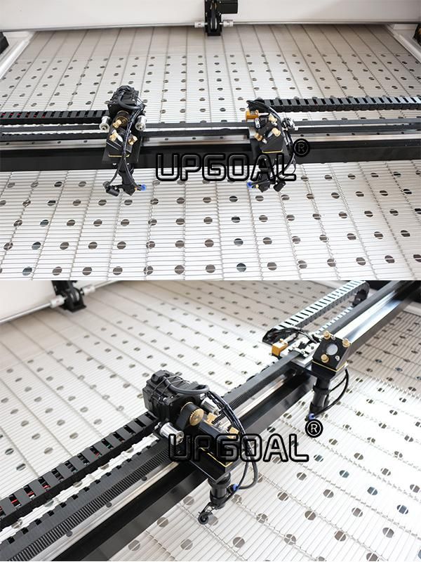 Two-Way Movable Dual Head Auto Feeding Fabric CO2 Laser Cutting Machine 300W 1600*1000mm