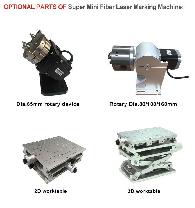 CE Approved Mini Fiber Laser Marking Machine Closed Raycus 30W
