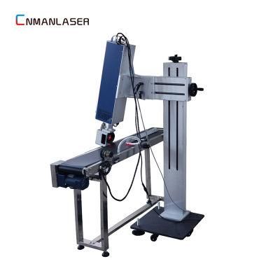 Production Line Flight Laser Marking Machine with LCD Touch Screen
