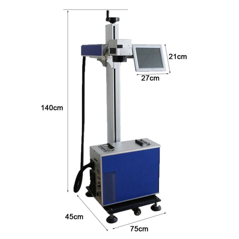 High Elector-Optical Conversion Efficiency Air Cooling Date Laser Printing Machine