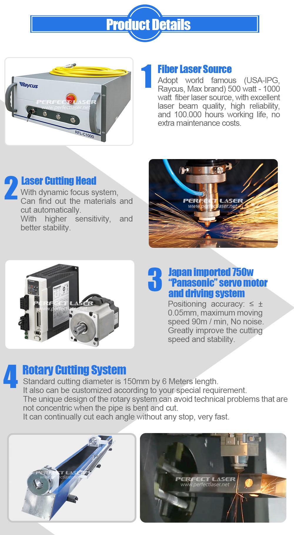 1000W 2000W Metal Pipe and Sheet Fiber Laser Cutting Machine