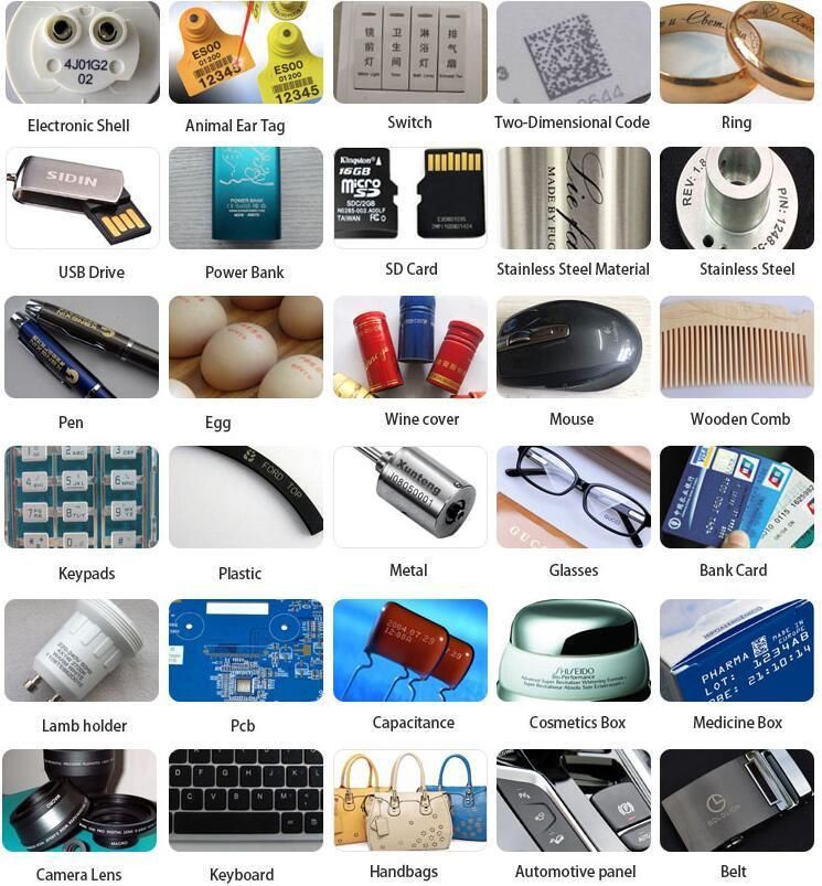 10W 20W Mobile Phone Keyboard Fiber Laser Marking Machine