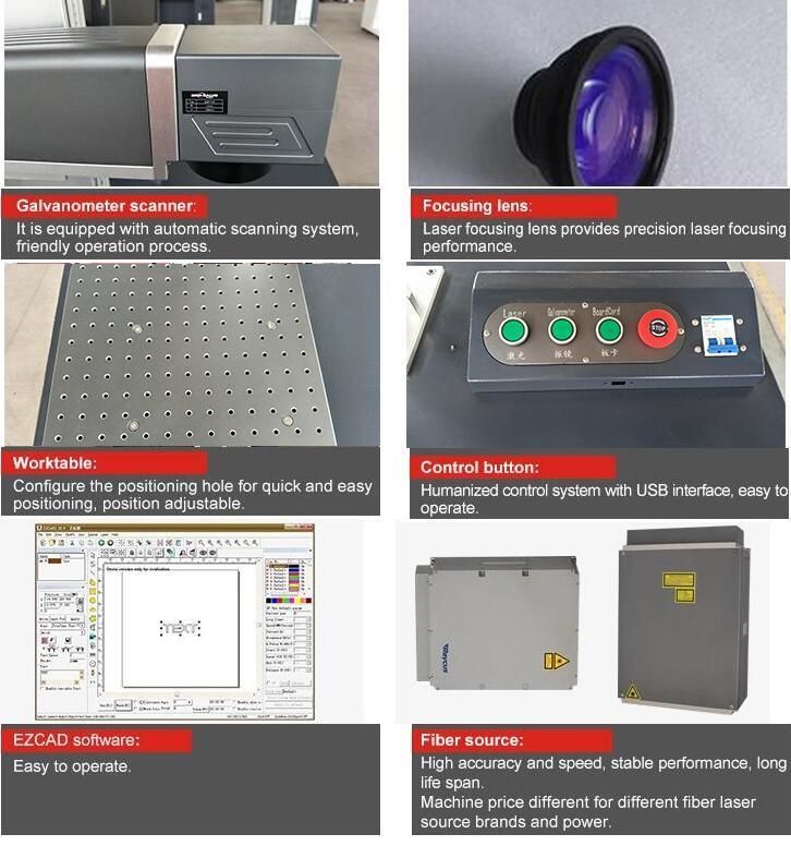 20W Mopa Raycus Fiber Laser Marking Machine for iPhone Case