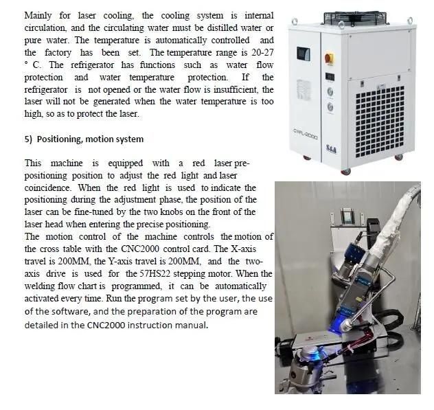 1000W Optical Fiber Laser Welding Machine on Metal