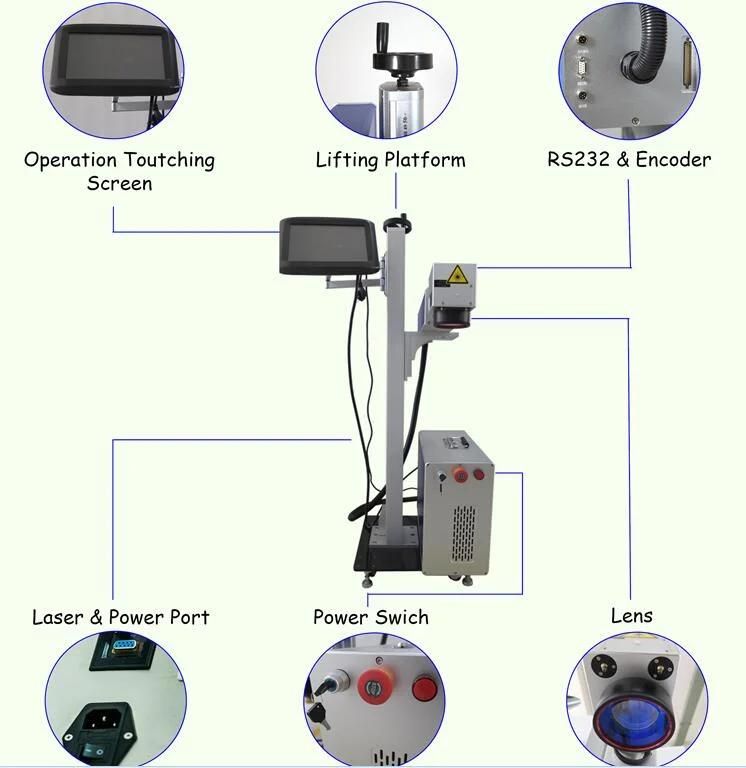 Fly Light Online CO2 Laser Marking Machine for Jeans Wood Nonmetal