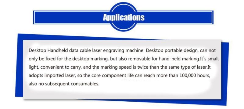 Handheld Fiber Laser Marker Printing Marking Machine for Bearing Metal Marking