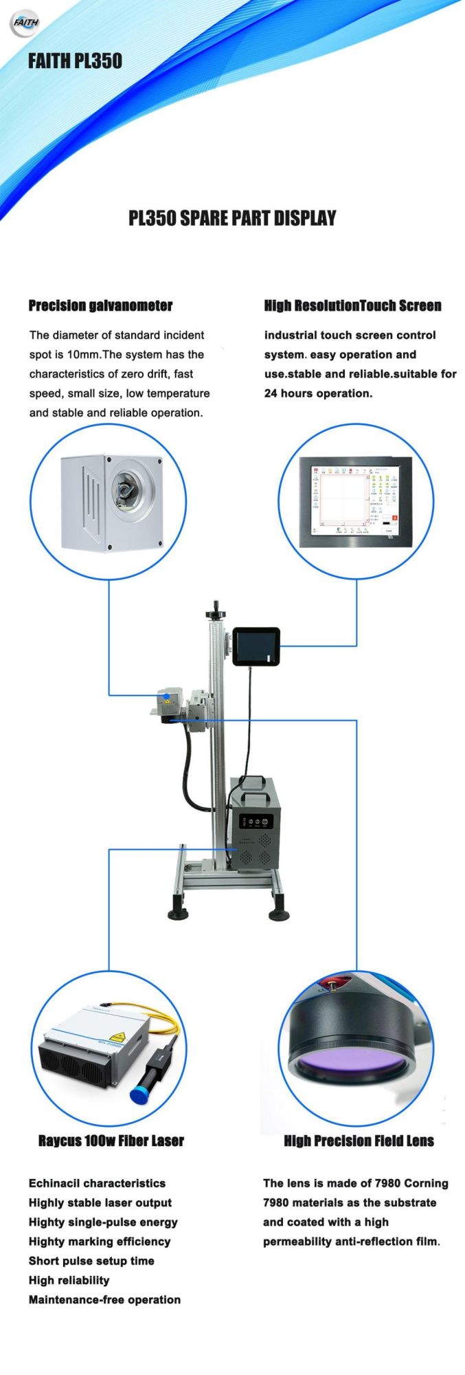 Popular Product 20W Ipg CNC Sealed Fiber Laser Marking Machine/Fiber Laser Marker for Sale