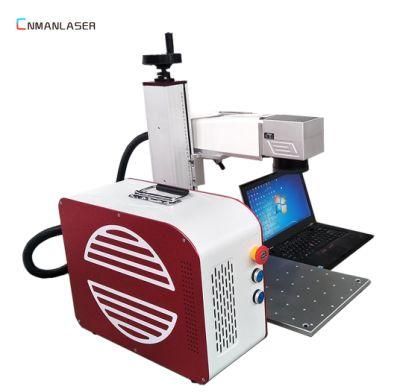 20W Fiber Laser Marking Machine for Metal Steel Nameplate Silver