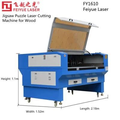 Fy1610 Feiyue Jigsaw Laser Cutter Puzzle Making Machine CO2 Non-Metal Jigsaw Puzzle Laser Cutting Machine Wood Acrylic Jigsaw Puzzle Machine