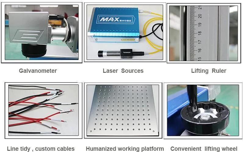 Split Type Air Cooling Portable Laser Marking Machine for Metal Nonmetal