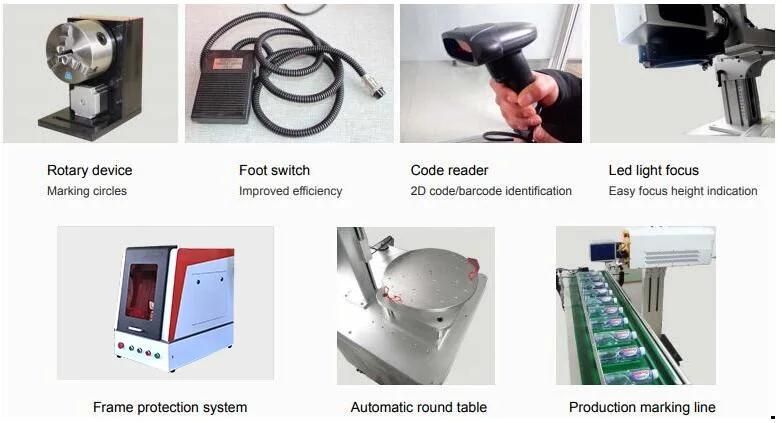 20W Fiber Laser Marking Machinery for Metal Stainless Steel Pens Aluminum