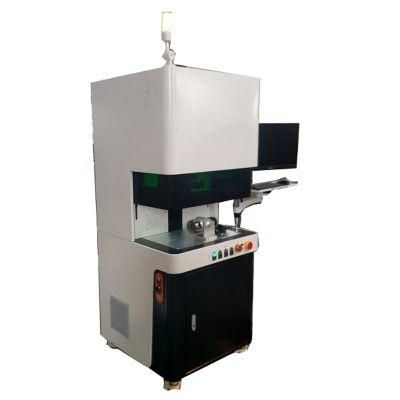 Table Full Close Exhaust Fan Type 20W 30W 50W Raycus Jpt Roatry Metal Fiber Laser Marking Machine