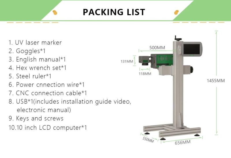 UV Flying Laser Marking Machine for Date/ Qrcode /Barcode Fast Laser Engraving Machine